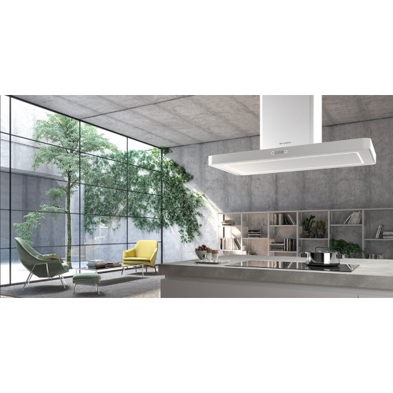  Faber T-Light Isola EV8+ WH Matt A100 Mat Beyaz Ada Tipi Davlumbaz 