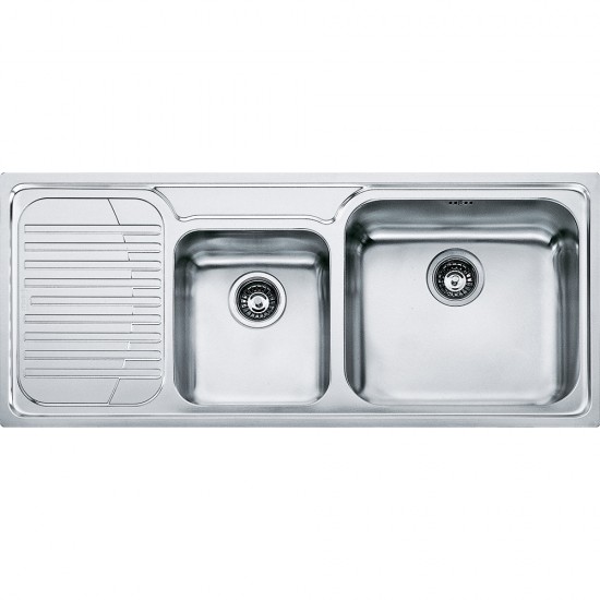 Franke Galassia GAX 621-116 İnox 2 Gözlü Sol Damlalıklı Çelik Evye