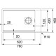 Franke Kubus 2 KNG 110-62 Bianco Granit Evye 