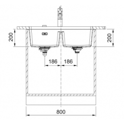 Franke Maris MRG 120-35-35 Oyster Granit Evye