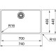 Franke Maris MRX 110-70 İnox Tezgah Altı Paslanmaz Çelik Evye