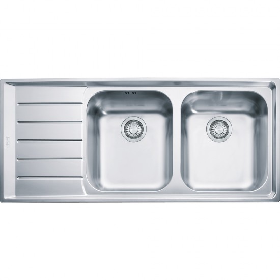 Franke Neptun NEX 621-116 İnox 2 Gözlü Sol Damlalıklı Çelik Evye