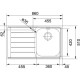 Franke Neptun Slimtop NEX 211-86 İnox Sağ Damlalıklı Çelik Evye