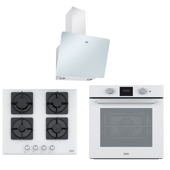 Franke Smart Linear 60 Cm Ankastre Beyaz Cam Set