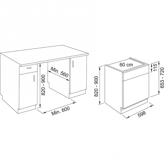 Franke Smart Linear 70 CM Ocak 90 CM Davlumbazlı Beyaz Cam Ankastre Set