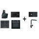 Franke Smart Linear Siyah Cam 60 Cm 6 Lı Ankastre Set