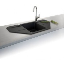 Marmorin Bario 960 Köşe Granit Evye 1 Gözlü Damlalıklı