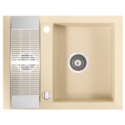 Marmorin Cire 630 Granit Evye 1,5 Gözlü Damlalıksız Tezgah Üstü