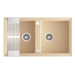 Marmorin Cire 870 Granit Evye 2 Gözlü Damlalıksız Tezgah Üstü 