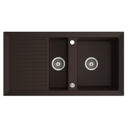 Marmorin Cire 940 Granit Evye 1,5 Gözlü Damlalıklı Tezgah Üstü Kahverengi