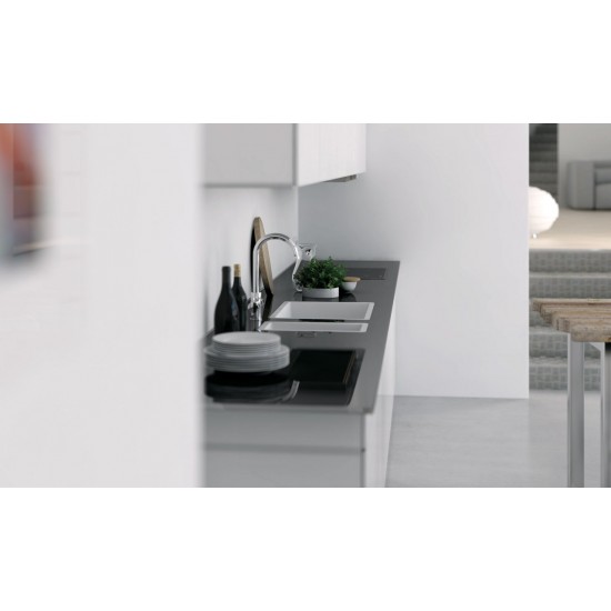 Marmorin Lando 720 Granit Evye 1,5 Gözlü Damlalıksız Tezgaha sıfır  