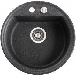 Marmorin Tanat 500 Granit Evye 1 Gözlü Damlalıksız Tezgah Üstü Yuvarlar Kahverengi