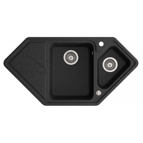 Marmorin Torro 980 Granit Köşe Evye 1,5 Gözlü Damlalıklı