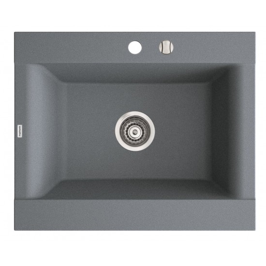 Marmorin Voga II 620 Granit Evye 1 Gözlü Damlalıksız Tezgah Üstü Stone Grey