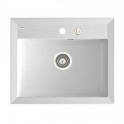 Marmorin İvo 600 Granit Evye 1 Gözlü Damlalıksız Tezgah Sıfır Siyah