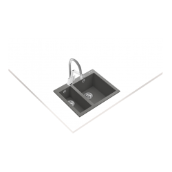 Teka FORSQUARE 590 TG Tezgahüstü Stone Grey Granit Evye - 115260020