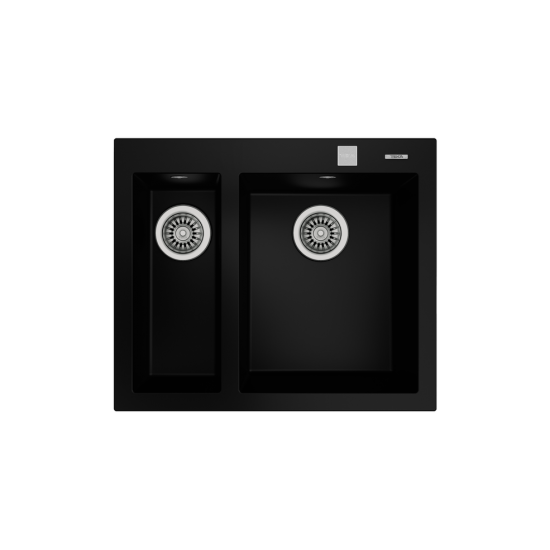 Teka FORSQUARE 590 TG Tezgah Üstü Siyah Granit Evye - 115260019