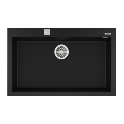 Teka FORSQUARE 72.40 TG Tezgah Üstü Siyah Granit Evye - 115230000