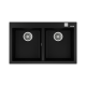 Teka FORSQUARE 790 TG Tezgah Üstü Black Metalik Granit Evye - 115260014