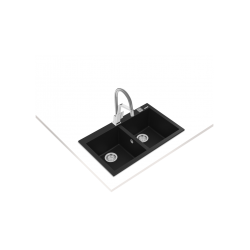 Teka FORSQUARE 790 TG Tezgah Üstü Black Metalik Granit Evye - 115260014