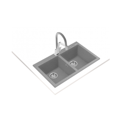 Teka FORSQUARE 790 TG Tezgah Üstü Stone Grey Granit Evye - 115260015