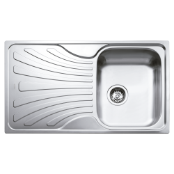 Teka Nerissa 50 B Sağ Damlalıklı Dekorlu Çelik Eviye 86x50 - 40109217