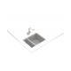 Teka SQUARE 560 TG 1.5 Gözlü Tezgah Altı Damlalıksız Granit Stone Grey Evye - 115260030