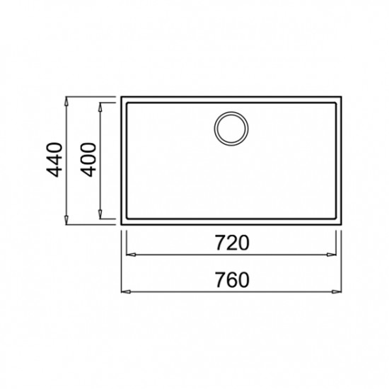 Teka SQUARE 72.40 TG Tek Hazneli Tezgahaltı Damlalıksız Granit Stone Grey Evye - 115230016