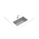 Teka SQUARE 72.40 TG Tek Hazneli Tezgahaltı Damlalıksız Granit Stone Grey Evye - 115230016