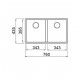 Teka SQUARE 760 TG 2 Gözlü  Tezgahaltı Damlalıksız Granit White / Beyaz Eviye - 115260028