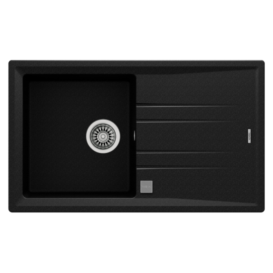 Teka STONE 50 B-TG Tek Hazneli Tek Damlalıklı Granit  Metalik Siyah Evye - 115330017