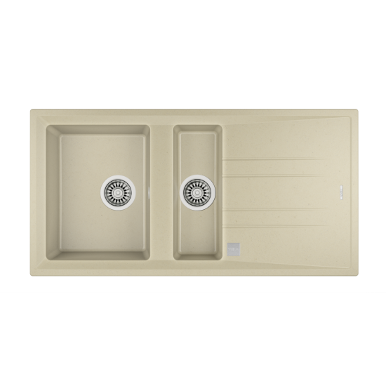 Teka STONE 60 B-TG  1.5 Gözlü Tezgah Üstü Topasbeige Granit Evye - 115360004