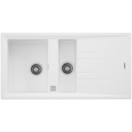 Teka STONE 60 B-TG  1.5 Gözlü Tezgah Üstü Wtite / Beyaz Granit Evye - 115360005