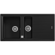 Teka STONE 60 B-TG 1.5 Gözlü Tezfah Üstü  Carbon  / Siyah Granit Evye - 115360001