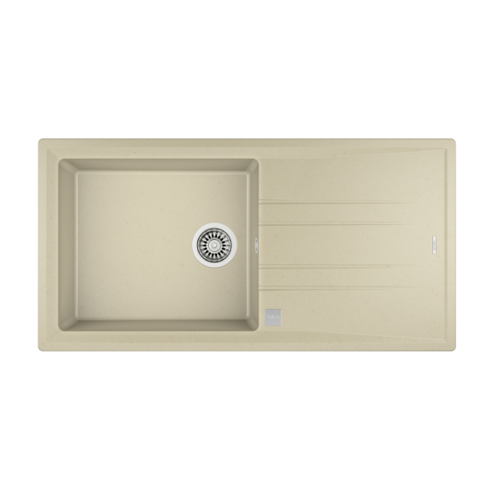 Teka STONE 60 L-TG  Tek Gözlü Tezgah Üstü Topasbeige Granit Evye - 115330004