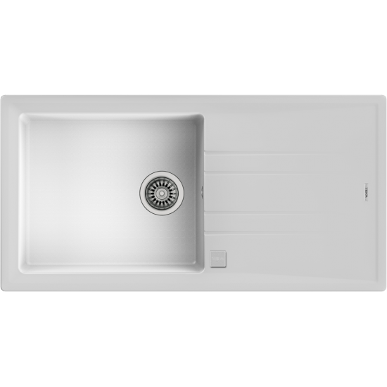 Teka STONE 60 L-TG  Tek Gözlü Tezgah Üstü White / Beyaz Granit Evye - 115330005