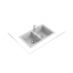 Teka STONE 90 B-TG Çift Hazneli Tegranite Tezgah üstü Granit White / Beyaz Eviye - 115260005
